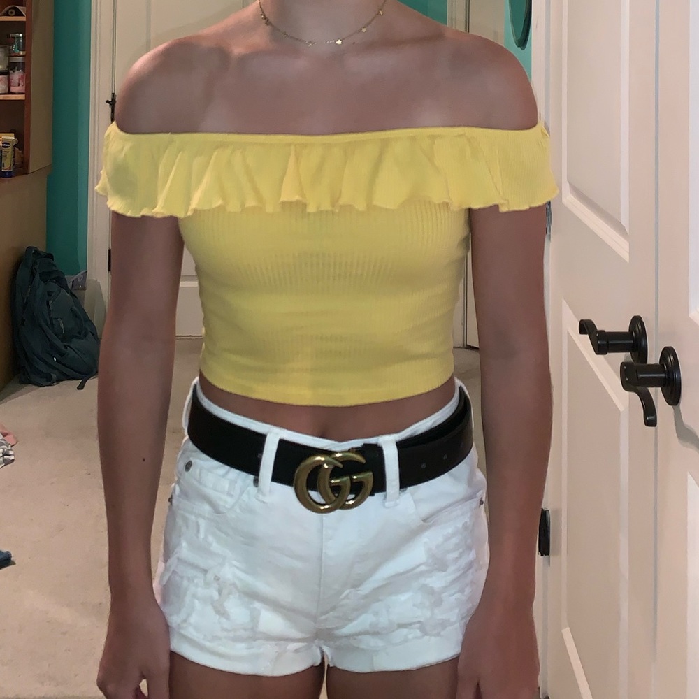 LA Hearts Off the Shoulder Ruffle Top